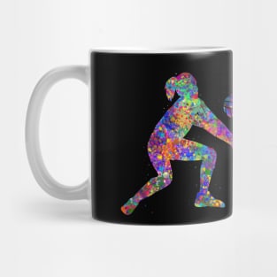 Volleyball player girl watercolor art Mug